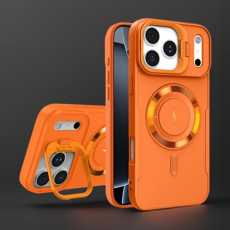 ChubbyArmor Shield - Magnetic Lens Stand Matte Case For iPhone 17