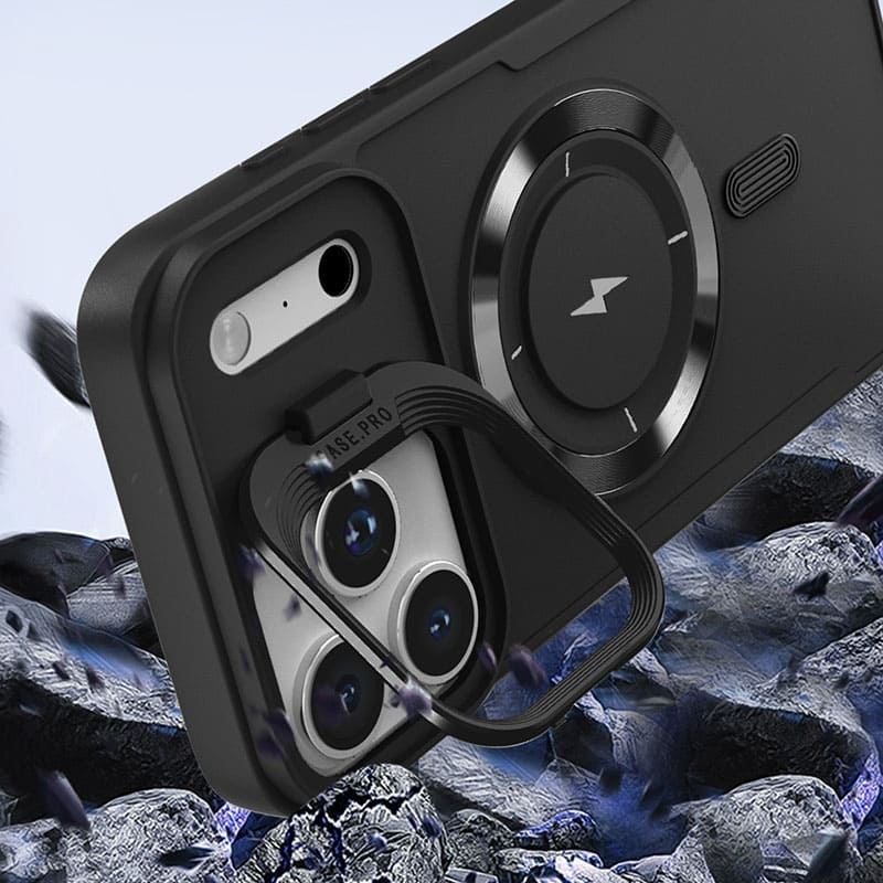ChubbyArmor Shield - Magnetic Lens Stand Matte Case For iPhone 17