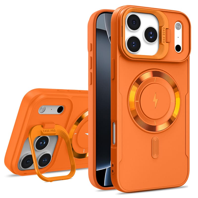 ChubbyArmor Shield - Magnetic Lens Stand Matte Case For iPhone 17
