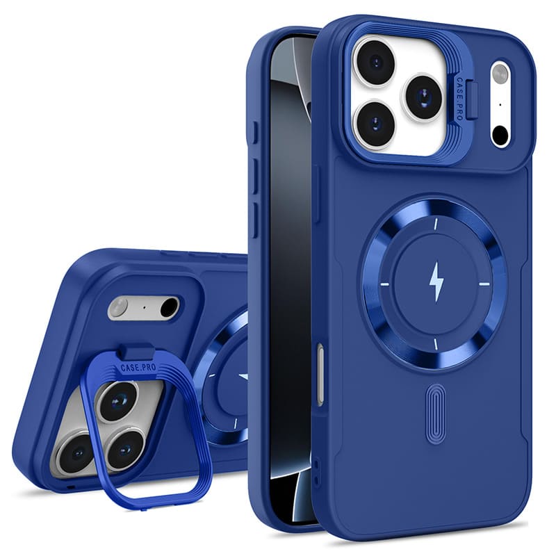 ChubbyArmor Shield - Magnetic Lens Stand Matte Case For iPhone 17