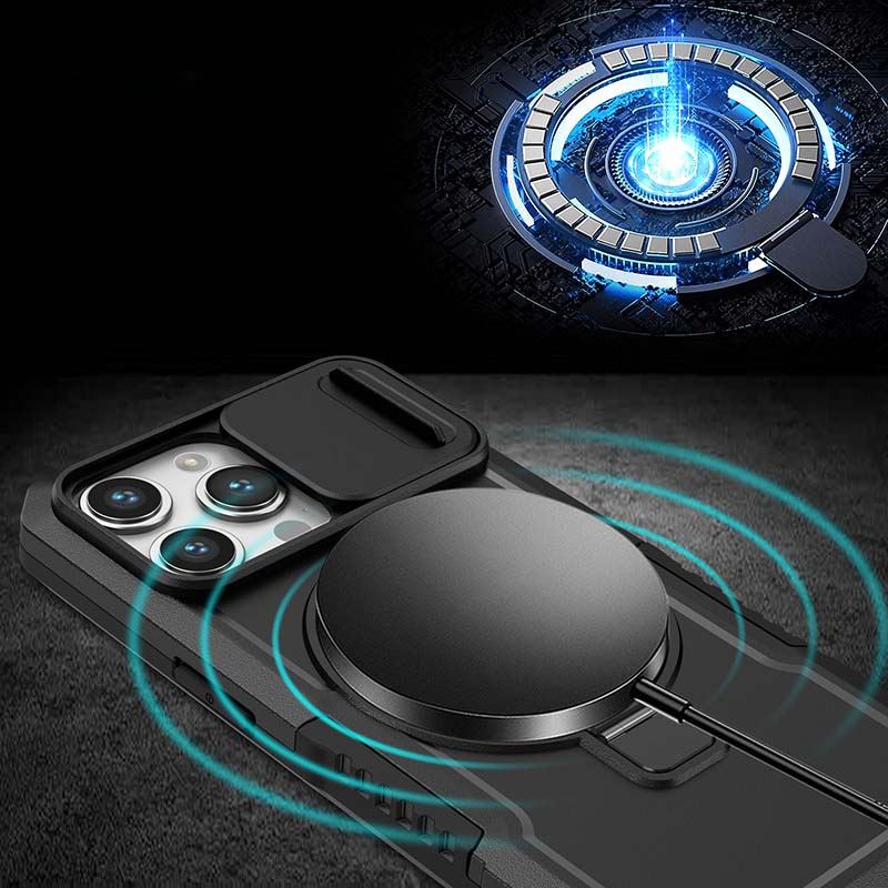 ChubbyArmor Shild- Military Protection Magnetic Case with Slide Lens Cover for iPhone 17