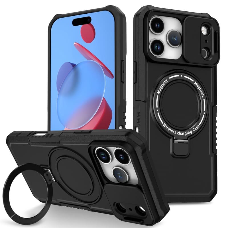 ChubbyArmor Shild- Military Protection Magnetic Case with Slide Lens Cover for iPhone 17