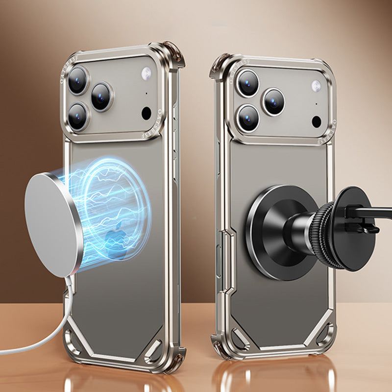 ChubbyArmor Solid - Metal Frame Reinforced Corner Case For iPhone 17