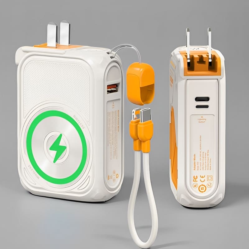 ChubbyBoost Magnetic Power Bank – 10,000mAh Wireless Wall Charger