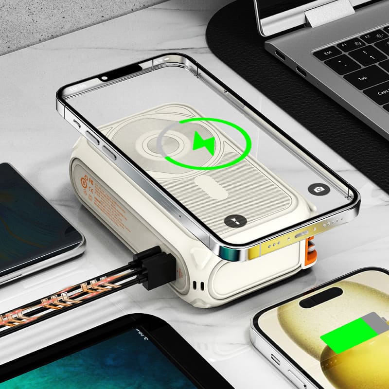 ChubbyBoost Magnetic Power Bank – 10,000mAh Wireless Wall Charger