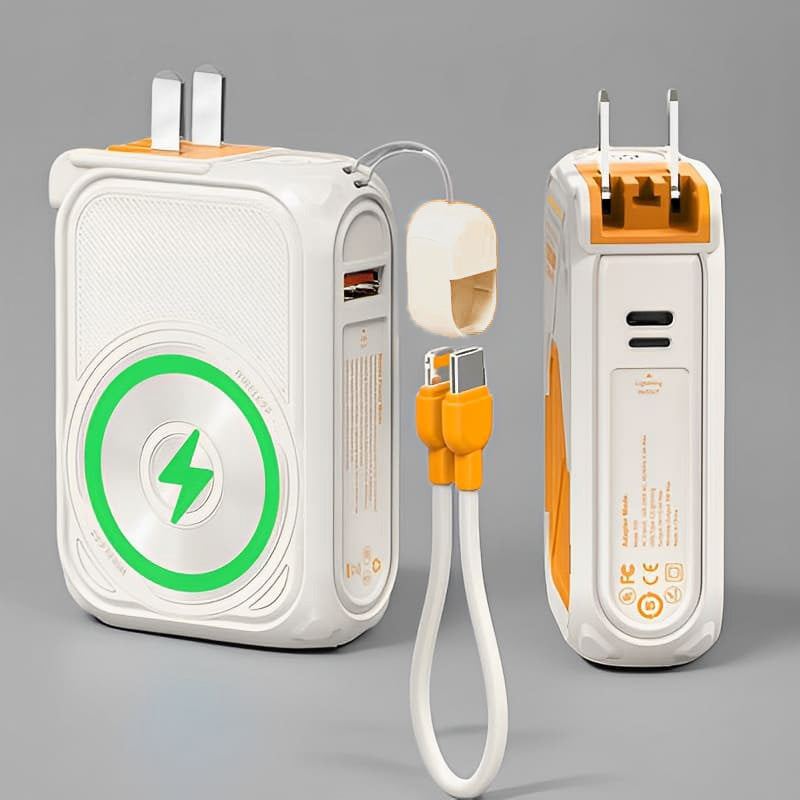 ChubbyBoost Magnetic Power Bank – 10000mAh Wireless Wall Charger