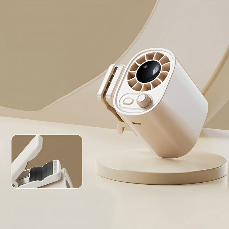 ChubbyBreeze 1800mAh Car Clip-On Fan – 360° Rotation, 100 Speeds, LED Display