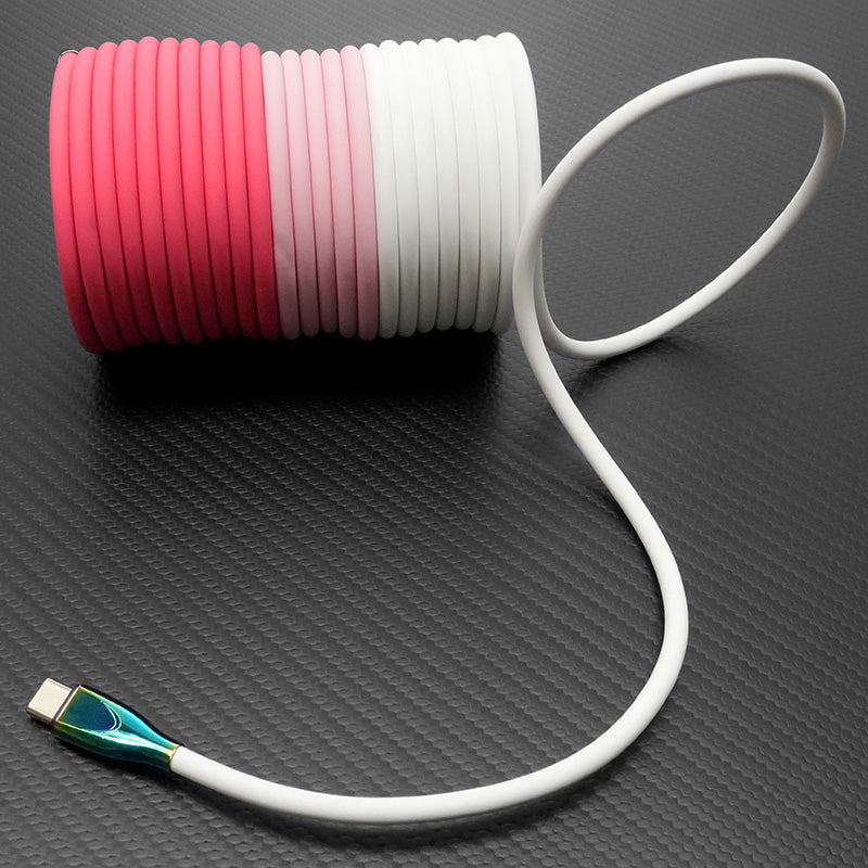 ChubbyCable Anodized Rainbow - 100W Magnetic Silicone Easy-Pack Charge Cable