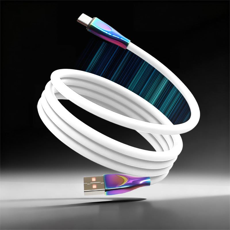ChubbyCable Anodized Rainbow - 100W Magnetic Silicone Easy-Pack Charge Cable