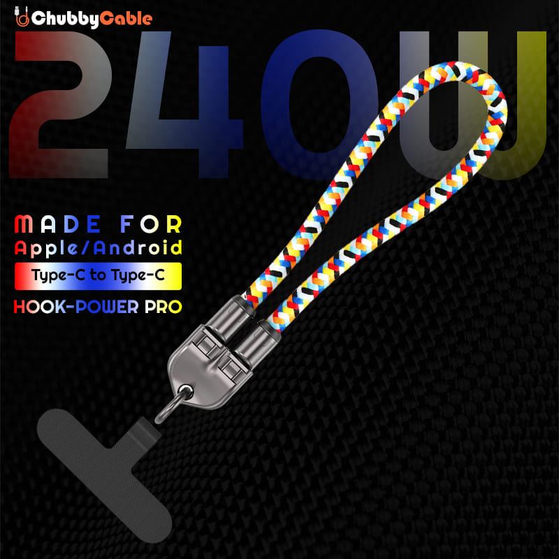 ChubbyCable Hook-Power Pro – Anti-Theft Hang & Twist-to-Charge 240W