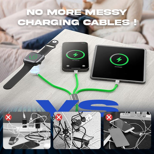 ChubbyCable Pro 100W 3-In-1 Silicone Charging Cable