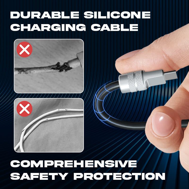 ChubbyCable Pro 100W 3-In-1 Silicone Charging Cable