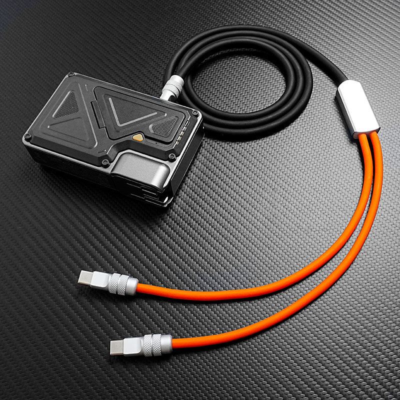 ChubbyCable Tri-Flex™: 100W 2-in-1 Fast Charging Cable with Dual USB-C Ports