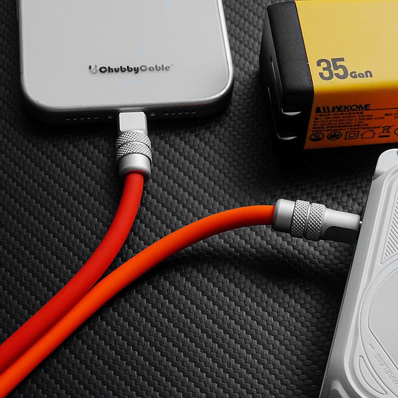 ChubbyCable Tri-Flex™: 100W 2-in-1 Fast Charging Cable with Dual USB-C Ports