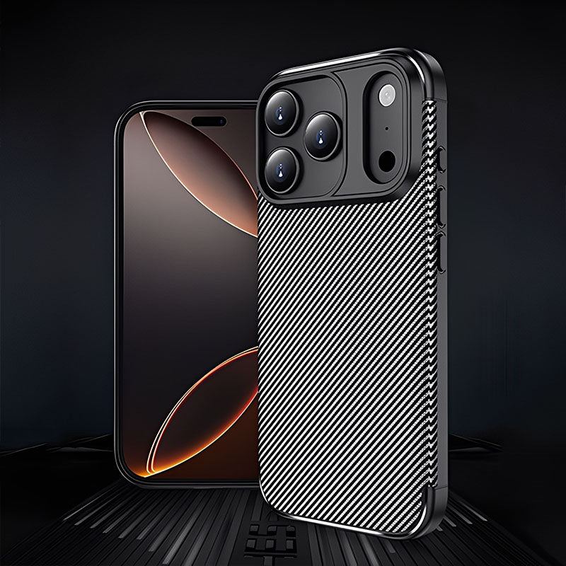 ChubbyCase - Carbon Fiber Texture Shockproof Case For iPhone 17