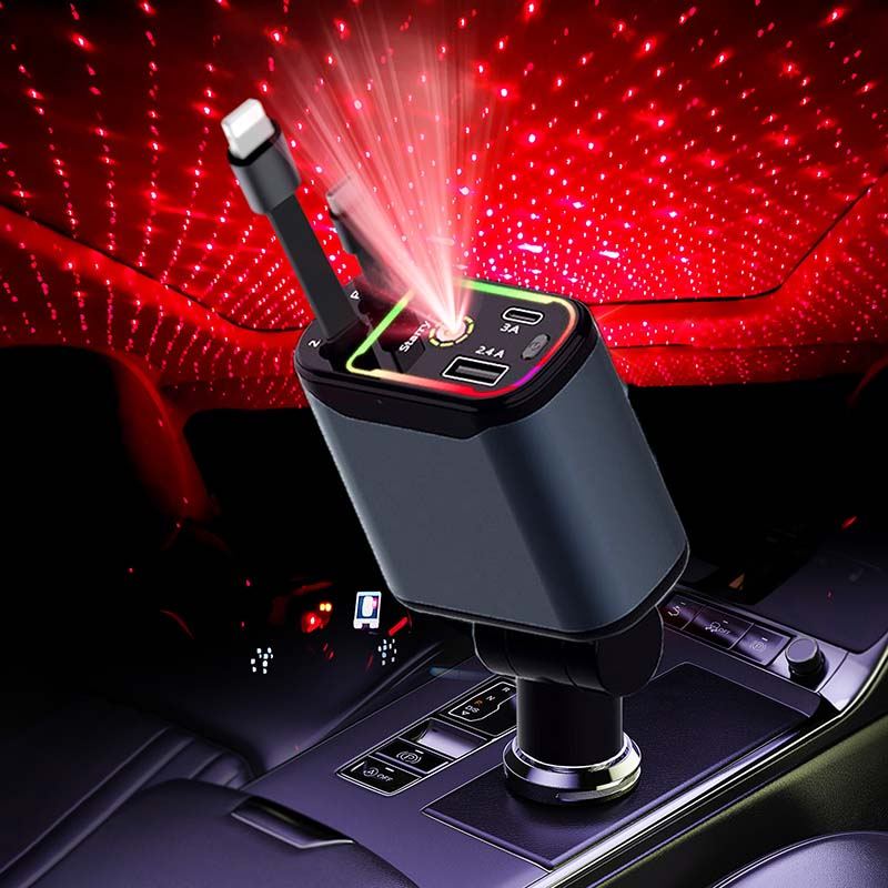 ChubbyCharge 120W RGB Car Charger – Turbo Power with Cool Vibes