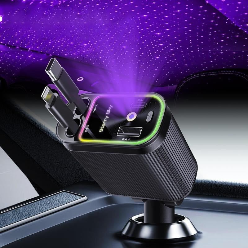 ChubbyCharge 120W RGB Car Charger – Turbo Power with Cool Vibes