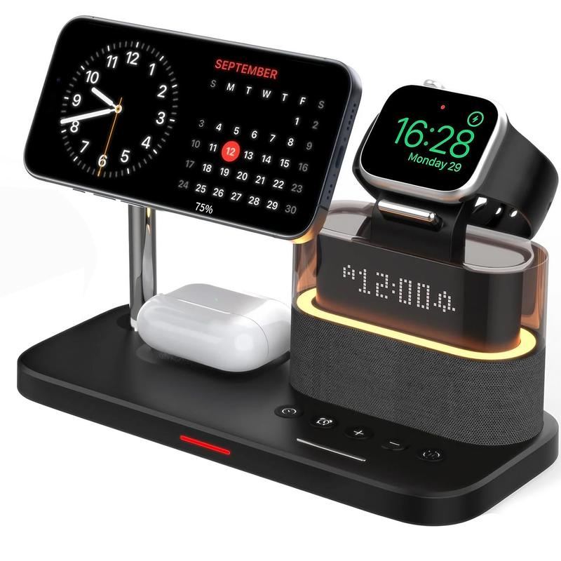ChubbyCharge 5-in-1 Smart Dock – Wireless Power Station with Alarm