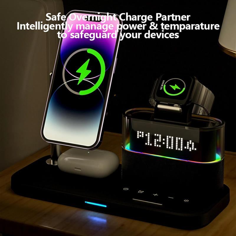 ChubbyCharge 5-in-1 Smart Dock – Wireless Power Station with Alarm