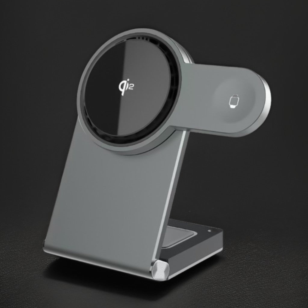 ChubbyCharge FoldPass - Credit Card Sized 3-in-1 Ultra-Thin Wireless Charger Travel Essential