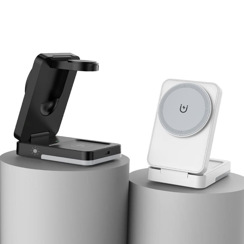 ChubbyCharge FoldPass - Credit Card Sized 3-in-1 Ultra-Thin Wireless Charger Travel Essential