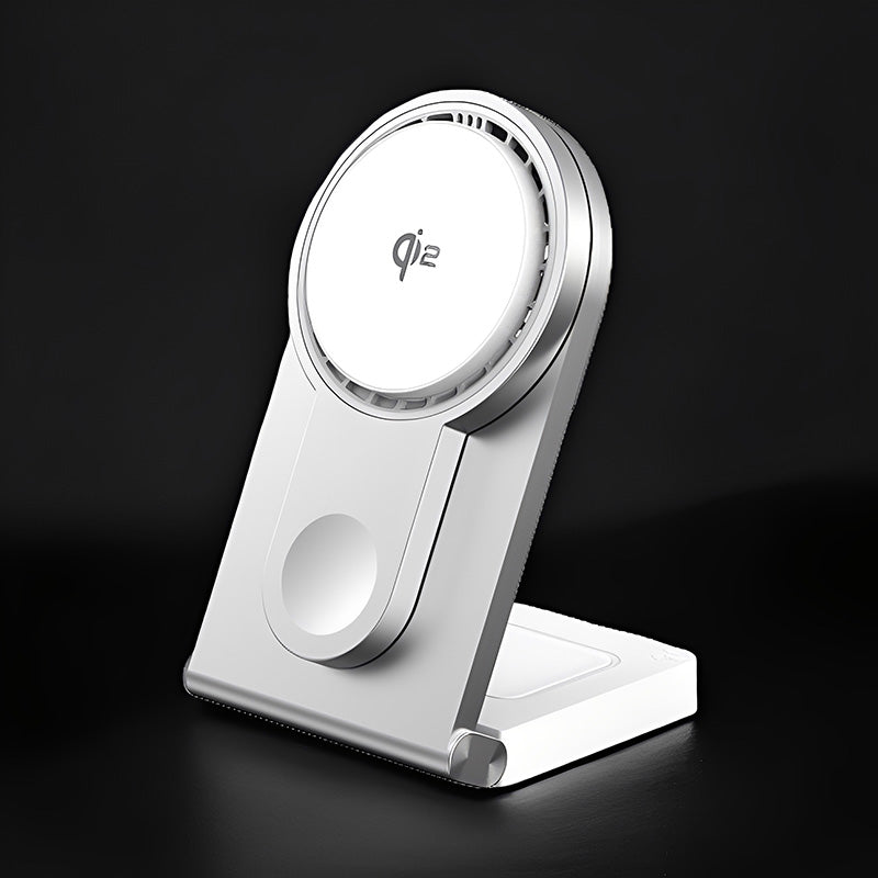 ChubbyCharge FoldPass - Credit Card Sized 3-in-1 Ultra-Thin Wireless Charger Travel Essential