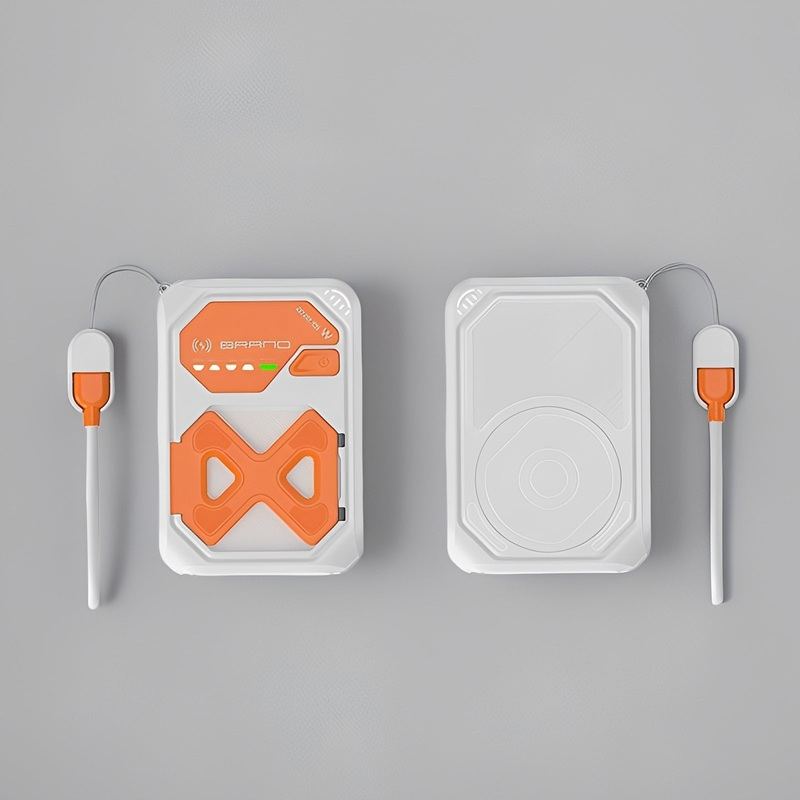 ChubbyCharge MagLink – 10000mAh Magnetic Power Bank With Built-In Cable & AC Wall Plug