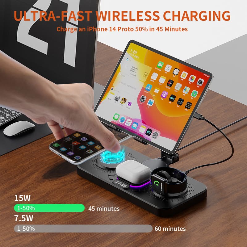 ChubbyCharger Multi-Gadget Dock – 4-in-1 Wireless Power Hub