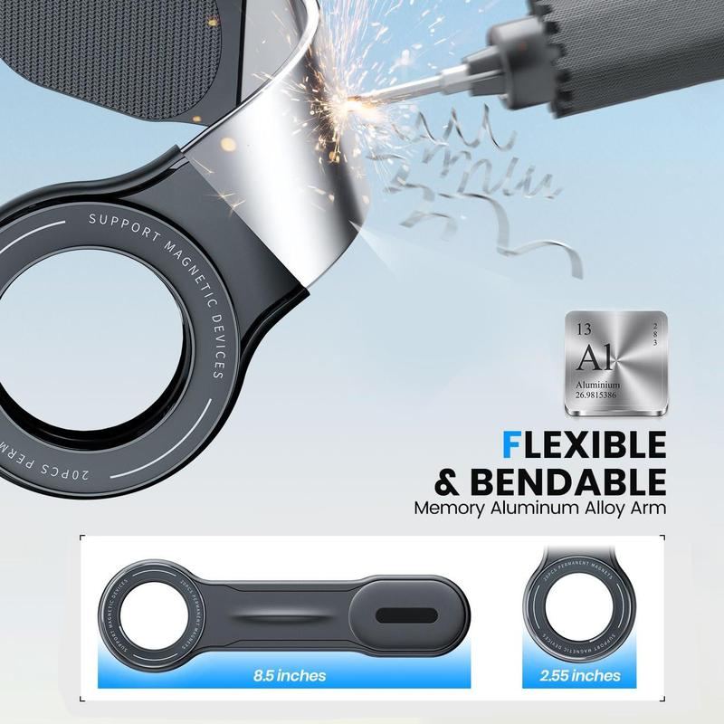 ChubbyDrive FlexGrip - 360° Bendable Magnetic Car Phone Mount