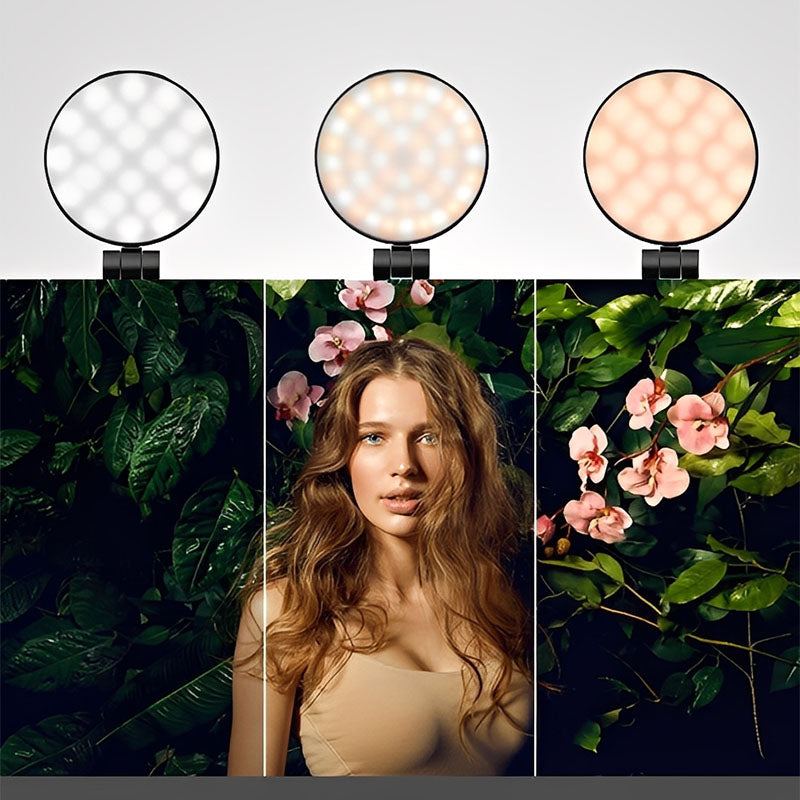 ChubbyGear GlowFold – Foldable Magnetic Selfie Light with Built-in Mirror