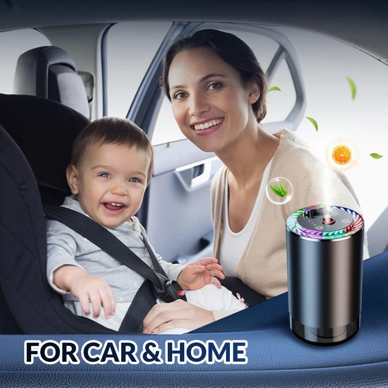 ChubbyGlow Car Aromatherapy Diffuser – RGB Starry Sky Projector