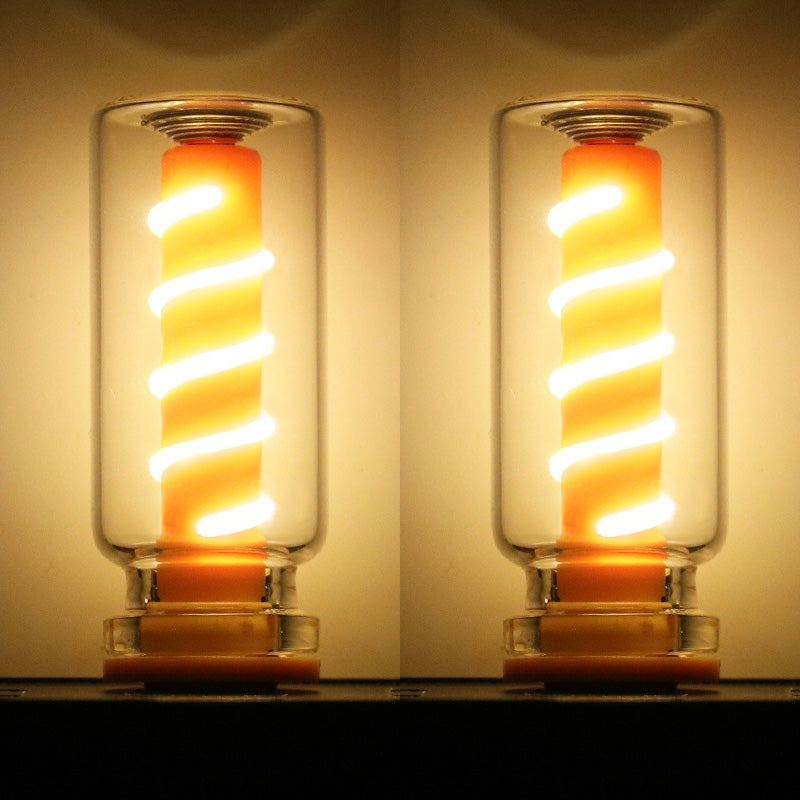 ChubbyGlow SpiralNova - Transparent RGB LED Light，USB Powered Mood Lighting for Car/Bedroom/Parties