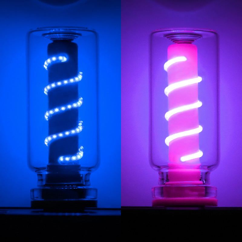 ChubbyGlow SpiralNova - Transparent RGB LED Light，USB Powered Mood Lighting for Car/Bedroom/Parties