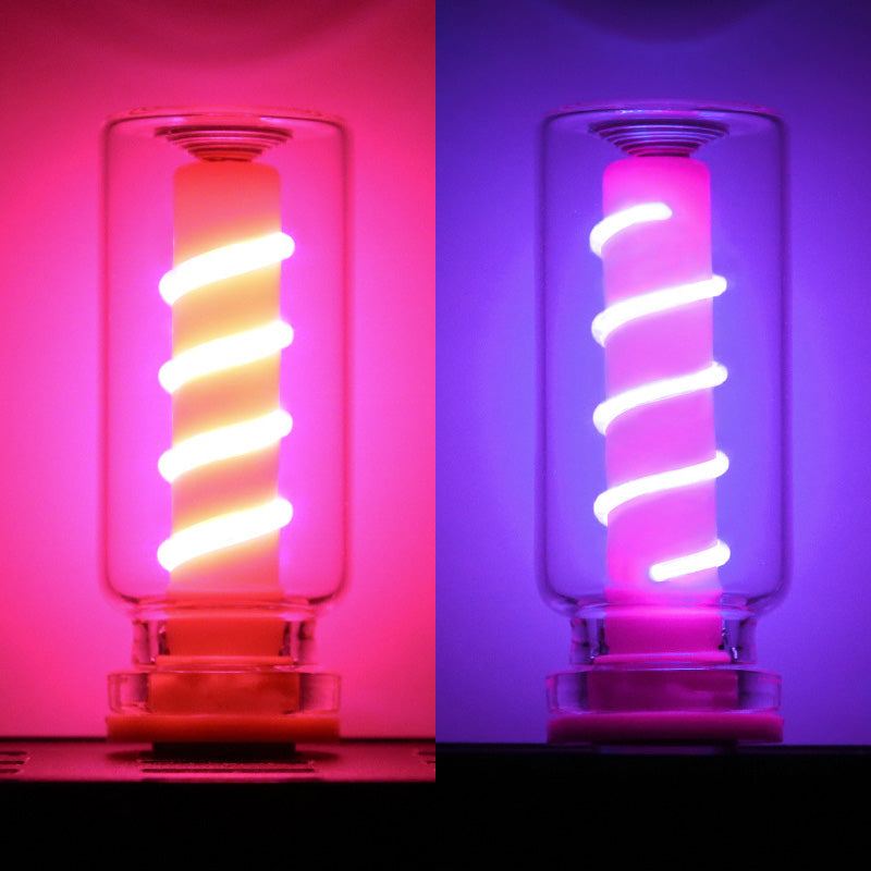 ChubbyGlow SpiralNova - Transparent RGB LED Light，USB Powered Mood Lighting for Car/Bedroom/Parties