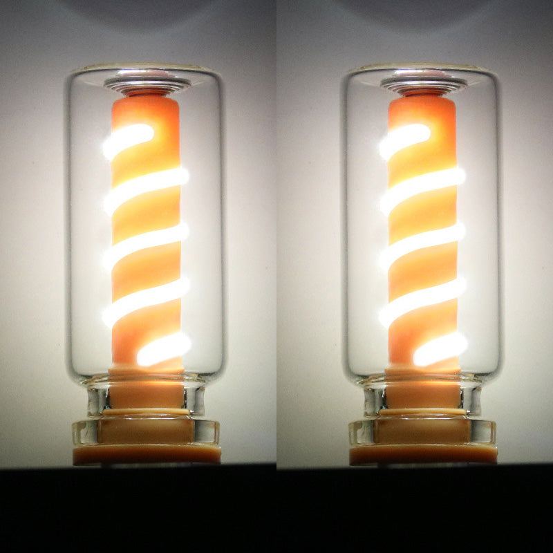 ChubbyGlow SpiralNova - Transparent RGB LED Light，USB Powered Mood Lighting for Car/Bedroom/Parties