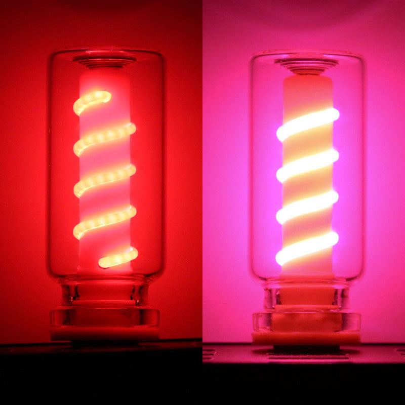 ChubbyGlow SpiralNova - Transparent RGB LED Light，USB Powered Mood Lighting for Car/Bedroom/Parties