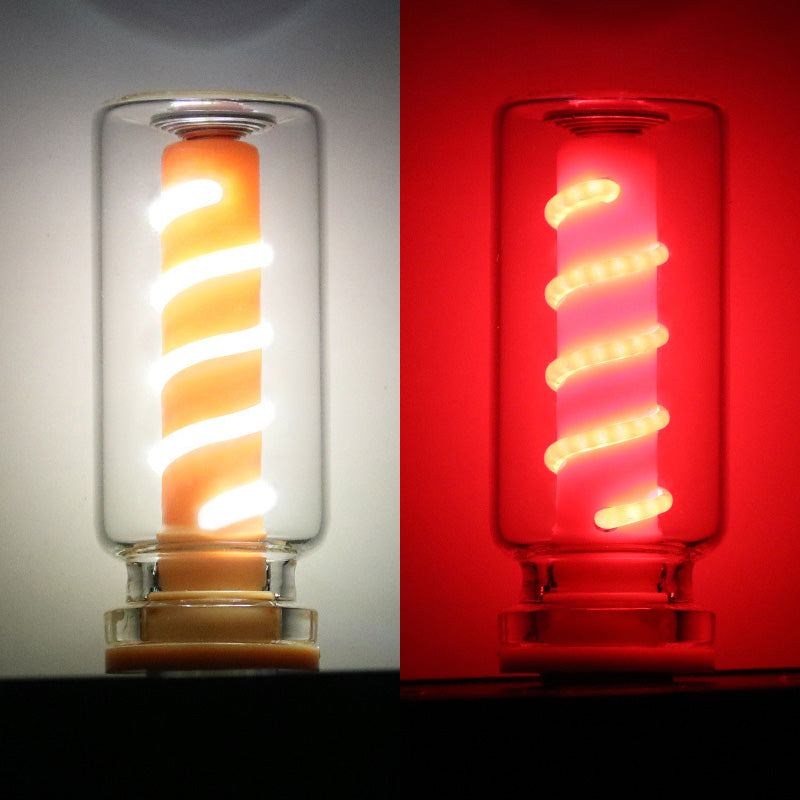 ChubbyGlow SpiralNova - Transparent RGB LED Light，USB Powered Mood Lighting for Car/Bedroom/Parties