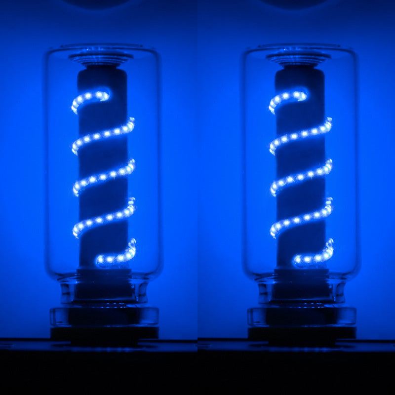 ChubbyGlow SpiralNova - Transparent RGB LED Light，USB Powered Mood Lighting for Car/Bedroom/Parties