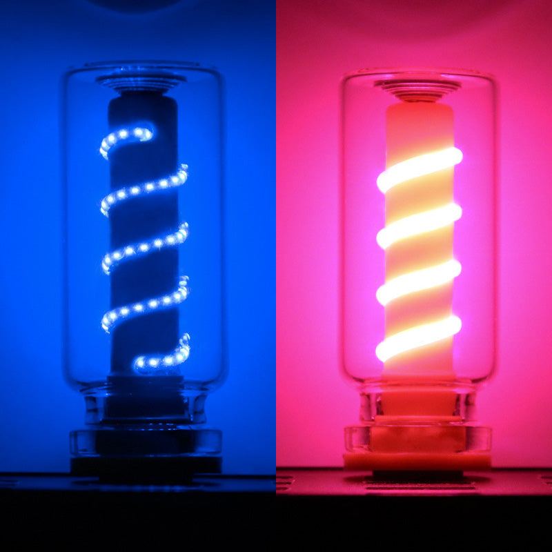 ChubbyGlow SpiralNova - Transparent RGB LED Light，USB Powered Mood Lighting for Car/Bedroom/Parties