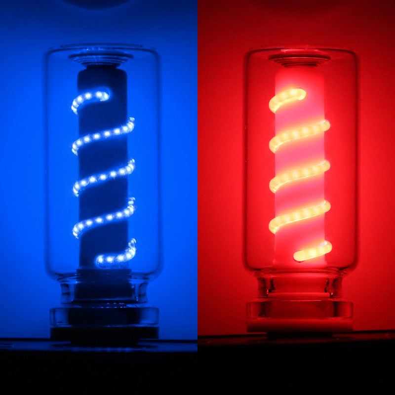 ChubbyGlow SpiralNova - Transparent RGB LED Light，USB Powered Mood Lighting for Car/Bedroom/Parties