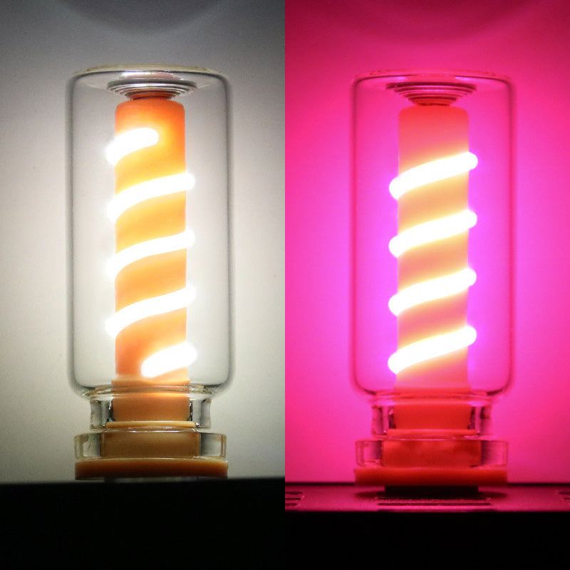 ChubbyGlow SpiralNova - Transparent RGB LED Light，USB Powered Mood Lighting for Car/Bedroom/Parties