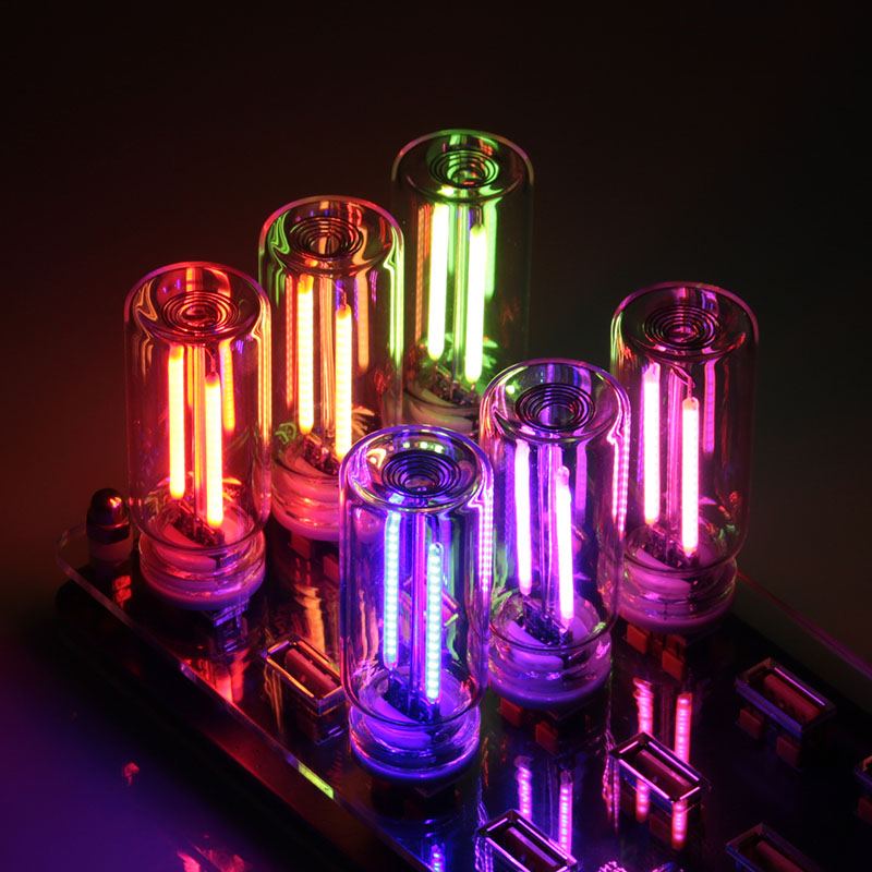 ChubbyGlow - Transparent RGB LED Light，USB Powered Mood Lighting for Car/Bedroom/Parties