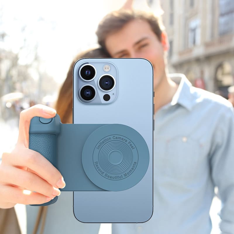 ChubbyGrip GlowClick - Magnetic Camera Grip with Ring Light - Wireless Remote & Phone Holder for iPhone/Android