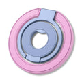 Pink and blue circular phone ring holder