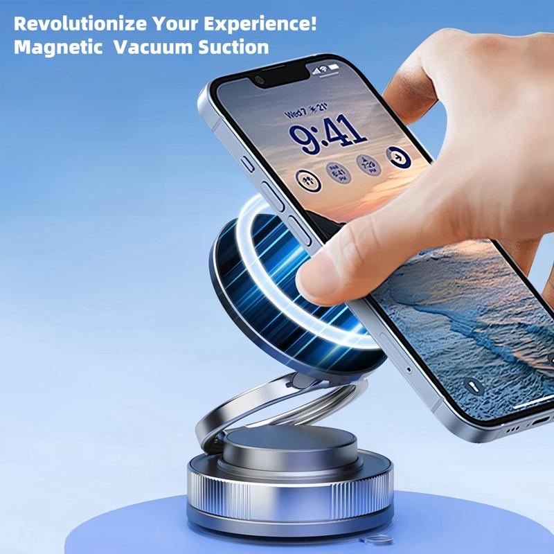 ChubbyGrip Loop - 360° Adjustable Vacuum Magnetic Phone Holder for Car,Makeup/Gym/Mirror