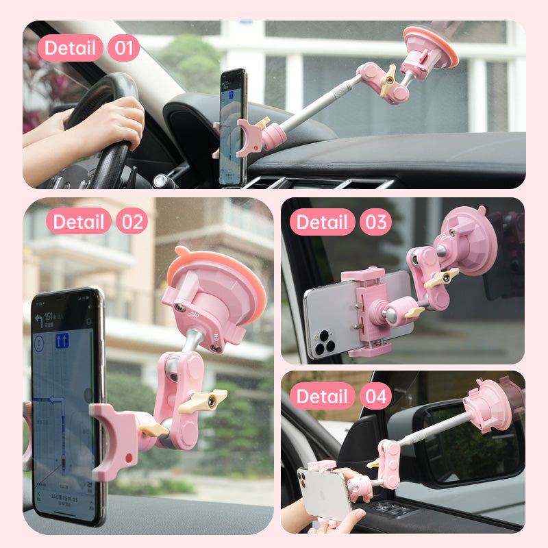 ChubbyGrip Pink Pro - Clamp Car Mount