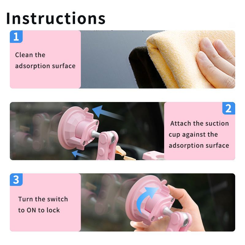 ChubbyGrip Pink Pro - Clamp Car Mount