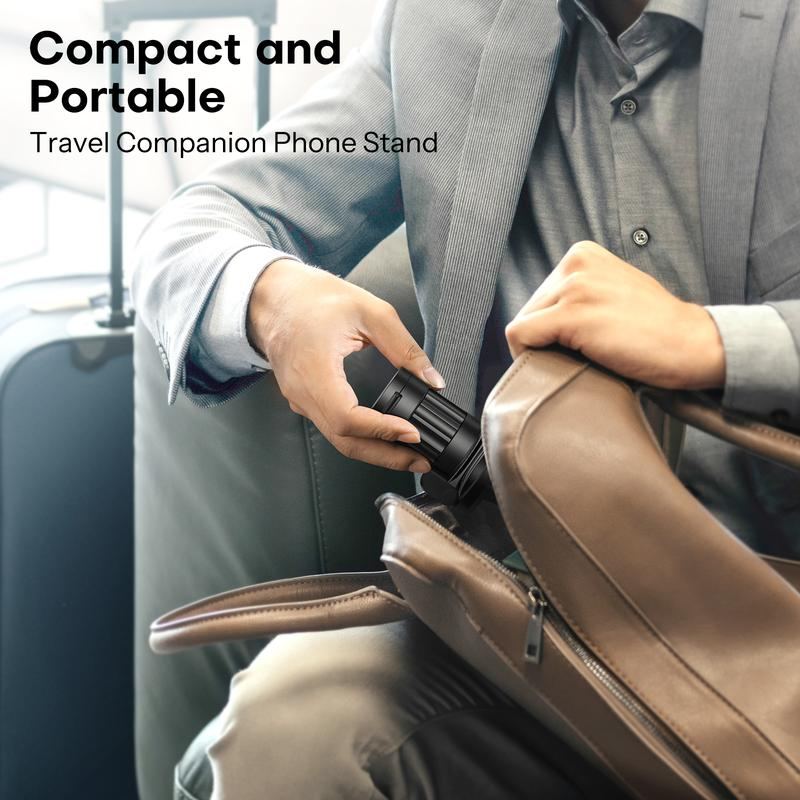 ChubbyGrip SpiralMount – 360° Magnetic Phone Holder for Hands-Free, Foldable, Travel-Ready