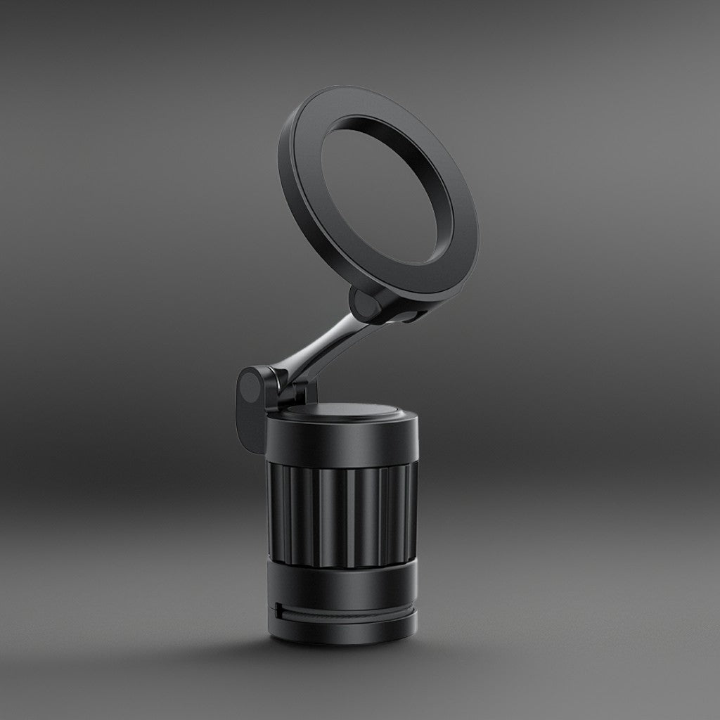 ChubbyGrip SpiralMount – 360° Magnetic Phone Holder for Hands-Free, Foldable, Travel-Ready