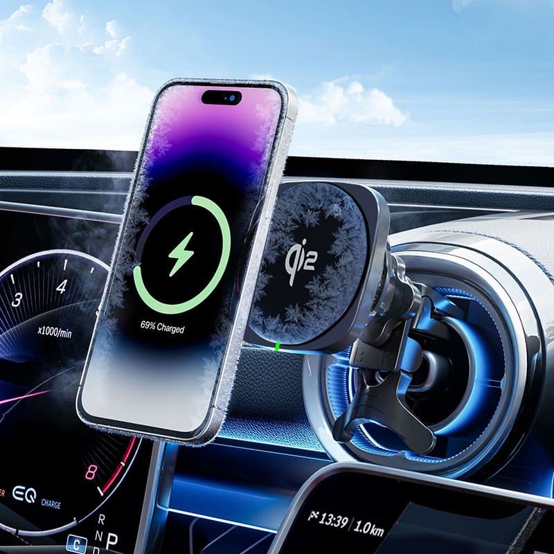 ChubbyMag - Qi2 15W MagSafe Car Mount Charger, Flex & Stick for Epic Rides